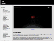 Tablet Screenshot of joemckaystudio.com